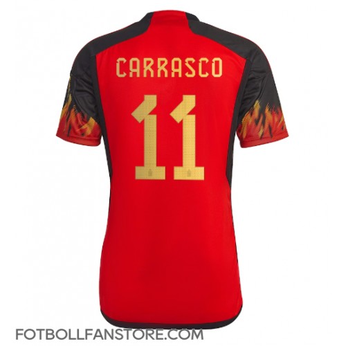 Belgien Yannick Carrasco #11 Hemma matchtröja VM 2022 Kortärmad Billigt